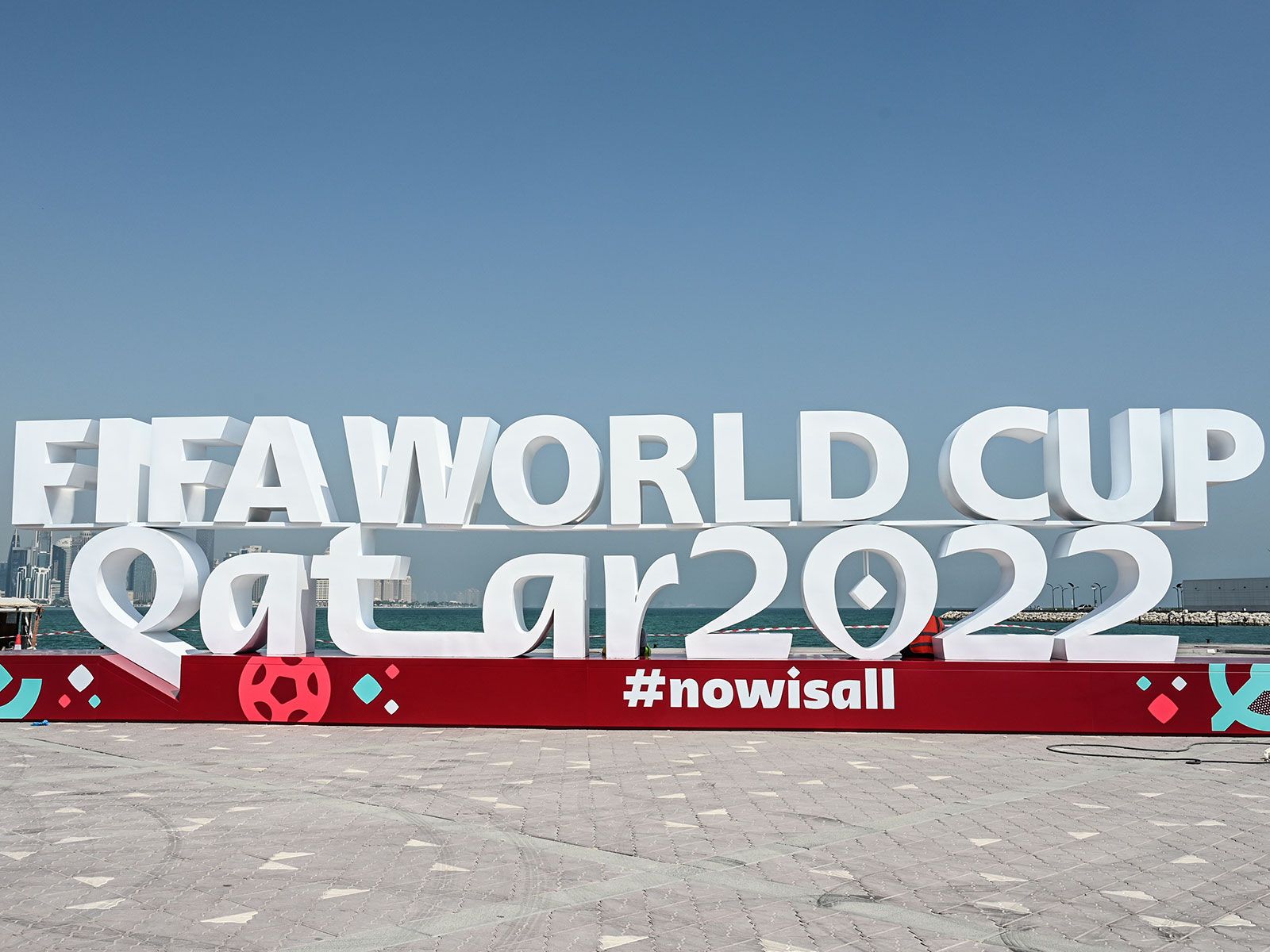 Schriftzug Fifa World Cup Qatar 2022
