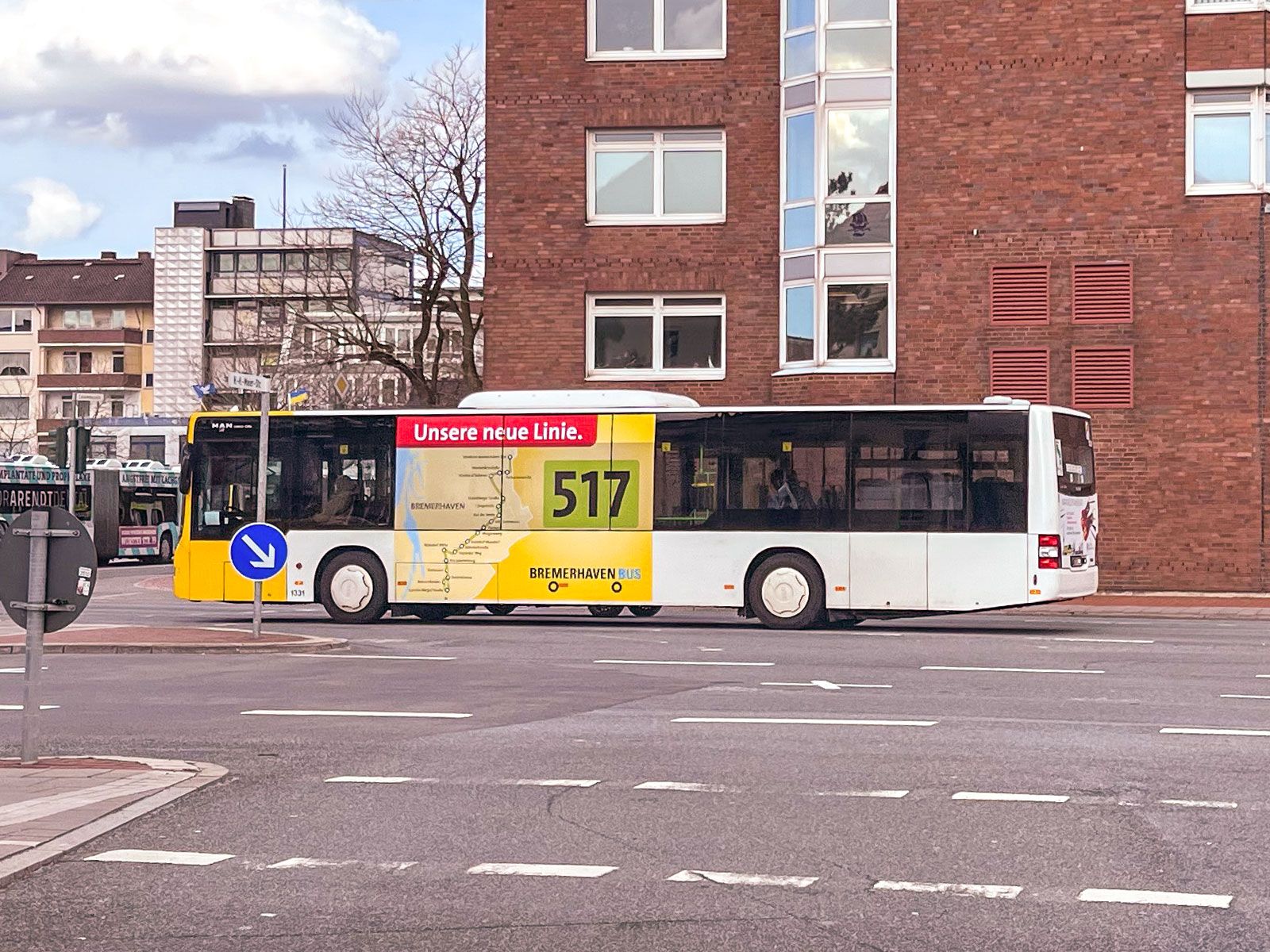 Bus line 517 in Bremerhaven