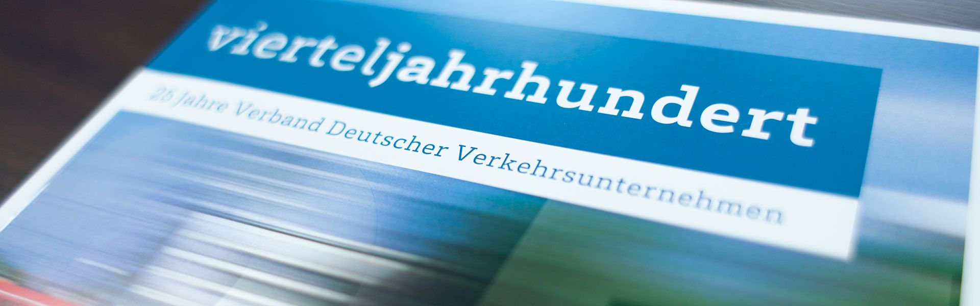 Cover der VDV Jubiläumsbroschüre